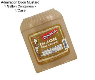 Admiration Dijon Mustard 1 Gallon Containers - 4/Case