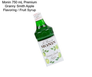 Monin 750 mL Premium Granny Smith Apple Flavoring / Fruit Syrup