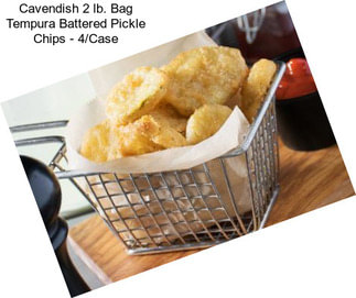 Cavendish 2 lb. Bag Tempura Battered Pickle Chips - 4/Case