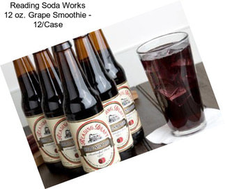 Reading Soda Works 12 oz. Grape Smoothie - 12/Case