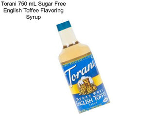 Torani 750 mL Sugar Free English Toffee Flavoring Syrup