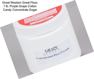 Great Western Great Floss 1 lb. Purple Grape Cotton Candy Concentrate Sugar