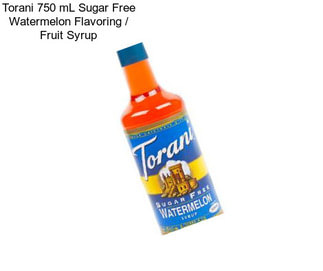 Torani 750 mL Sugar Free Watermelon Flavoring / Fruit Syrup
