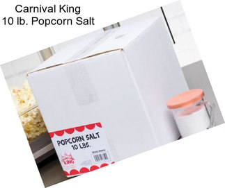 Carnival King 10 lb. Popcorn Salt