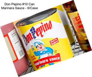 Don Pepino #10 Can Marinara Sauce - 6/Case
