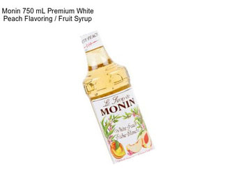 Monin 750 mL Premium White Peach Flavoring / Fruit Syrup