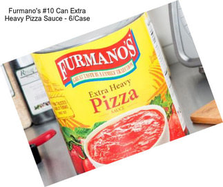 Furmano\'s #10 Can Extra Heavy Pizza Sauce - 6/Case