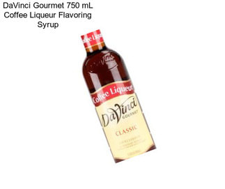 DaVinci Gourmet 750 mL Coffee Liqueur Flavoring Syrup