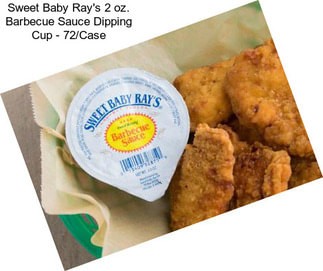Sweet Baby Ray\'s 2 oz. Barbecue Sauce Dipping Cup - 72/Case