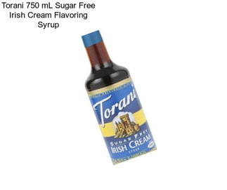 Torani 750 mL Sugar Free Irish Cream Flavoring Syrup