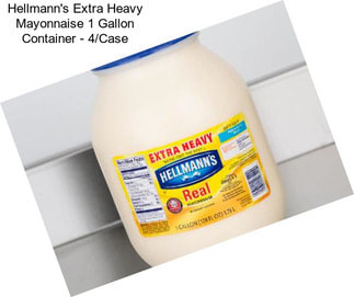 Hellmann\'s Extra Heavy Mayonnaise 1 Gallon Container - 4/Case