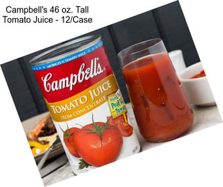 Campbell\'s 46 oz. Tall Tomato Juice - 12/Case