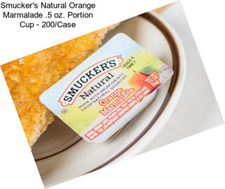 Smucker\'s Natural Orange Marmalade .5 oz. Portion Cup - 200/Case