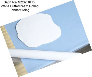 Satin Ice 10232 10 lb. White Buttercream Rolled Fondant Icing