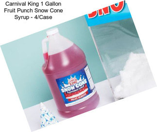 Carnival King 1 Gallon Fruit Punch Snow Cone Syrup - 4/Case