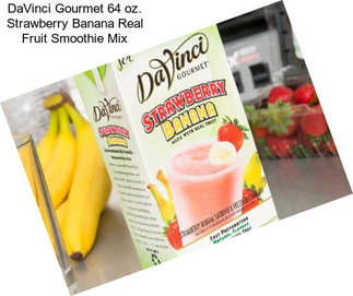 DaVinci Gourmet 64 oz. Strawberry Banana Real Fruit Smoothie Mix