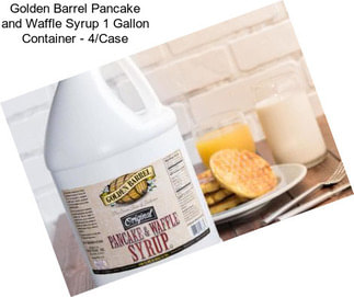 Golden Barrel Pancake and Waffle Syrup 1 Gallon Container - 4/Case