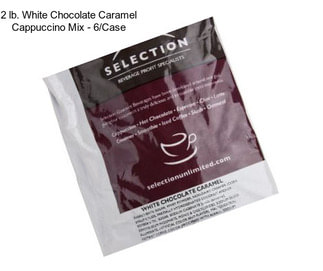 2 lb. White Chocolate Caramel Cappuccino Mix - 6/Case