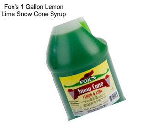 Fox\'s 1 Gallon Lemon Lime Snow Cone Syrup