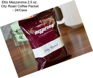 Ellis Mezzaroma 2.5 oz. City Roast Coffee Packet - 24/Case