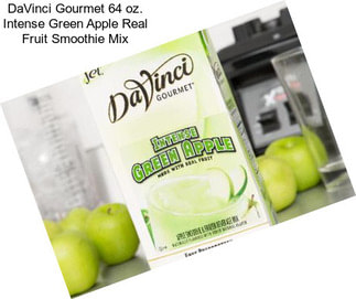 DaVinci Gourmet 64 oz. Intense Green Apple Real Fruit Smoothie Mix
