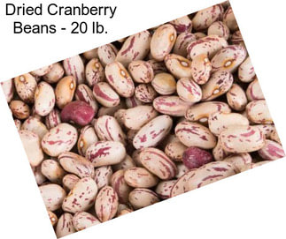 Dried Cranberry Beans - 20 lb.