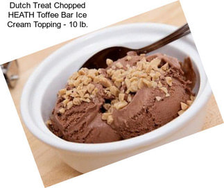 Dutch Treat Chopped HEATH Toffee Bar Ice Cream Topping - 10 lb.