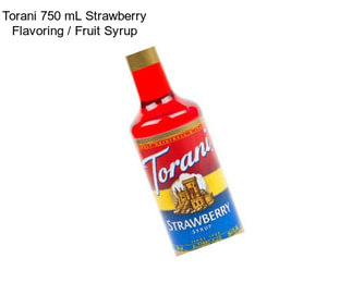 Torani 750 mL Strawberry Flavoring / Fruit Syrup