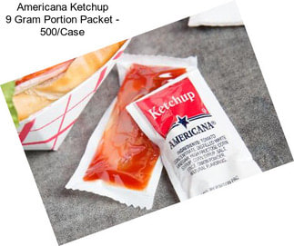 Americana Ketchup 9 Gram Portion Packet - 500/Case