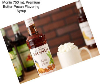 Monin 750 mL Premium Butter Pecan Flavoring Syrup