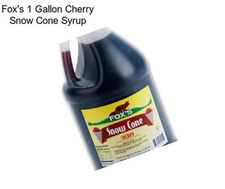 Fox\'s 1 Gallon Cherry Snow Cone Syrup