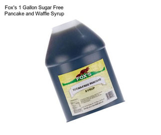 Fox\'s 1 Gallon Sugar Free Pancake and Waffle Syrup