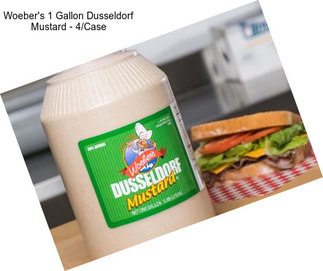 Woeber\'s 1 Gallon Dusseldorf Mustard - 4/Case