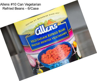 Allens #10 Can Vegetarian Refried Beans - 6/Case