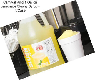 Carnival King 1 Gallon Lemonade Slushy Syrup - 4/Case