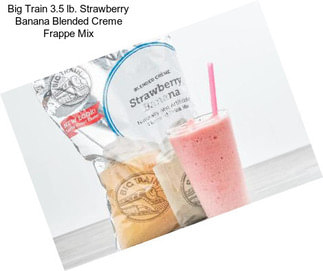 Big Train 3.5 lb. Strawberry Banana Blended Creme Frappe Mix