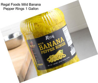 Regal Foods Mild Banana Pepper Rings 1 Gallon