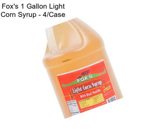Fox\'s 1 Gallon Light Corn Syrup - 4/Case
