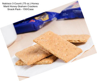 Nabisco 3 Count (.75 oz.) Honey Maid Honey Graham Crackers Snack Pack - 150/Case