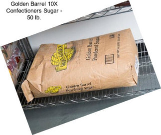 Golden Barrel 10X Confectioners Sugar - 50 lb.