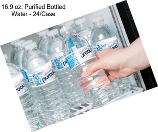16.9 oz. Purified Bottled Water - 24/Case