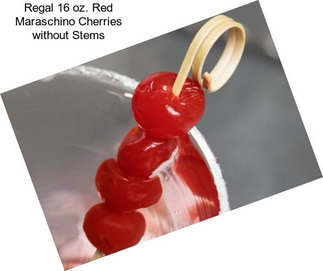 Regal 16 oz. Red Maraschino Cherries without Stems