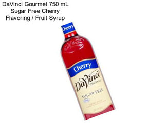 DaVinci Gourmet 750 mL Sugar Free Cherry Flavoring / Fruit Syrup