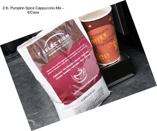 2 lb. Pumpkin Spice Cappuccino Mix - 6/Case