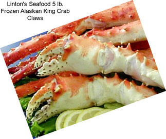 Linton\'s Seafood 5 lb. Frozen Alaskan King Crab Claws