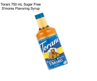 Torani 750 mL Sugar Free S\'mores Flavoring Syrup