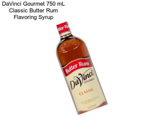 DaVinci Gourmet 750 mL Classic Butter Rum Flavoring Syrup