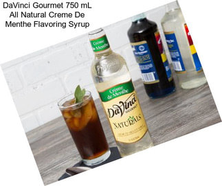 DaVinci Gourmet 750 mL All Natural Creme De Menthe Flavoring Syrup