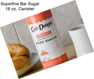 Superfine Bar Sugar 16 oz. Canister