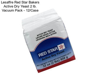 Lesaffre Red Star Bakers Active Dry Yeast 2 lb. Vacuum Pack - 12/Case